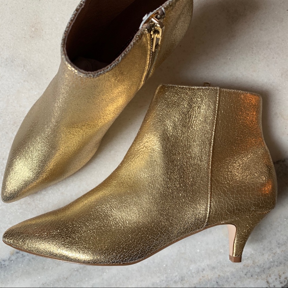Anthropologie |  Kitten-Heeled Ankle Boots